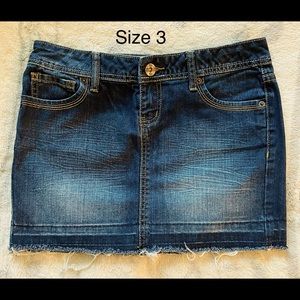 Women’s Jean Mini Skirt Size 3